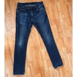 John Varvatos Wight Jeans Mens 29x31 Blue‎ Dark Wash Skinny Star USA Denim